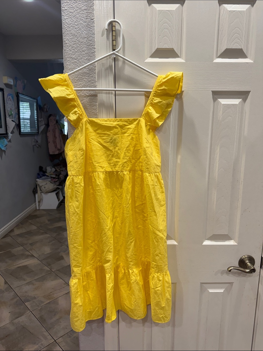 Primark Yellow Ruffle Waistband Dress